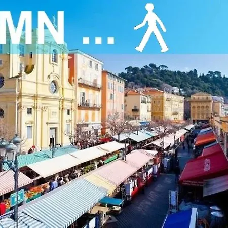 Ross 5- F2, Lumineux, Balcon, Loft, Clim, Vieux-nice *