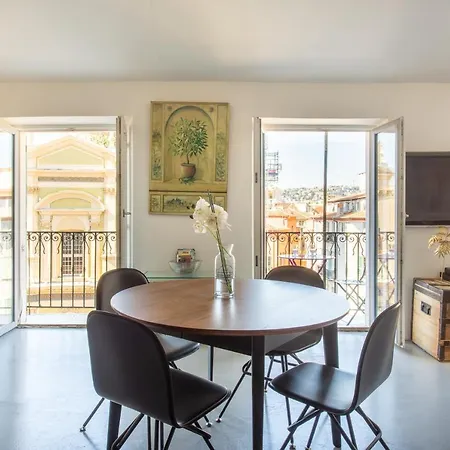 Ross 5- F2, Lumineux, Balcon, Loft, Clim, Vieux-nice 尼斯